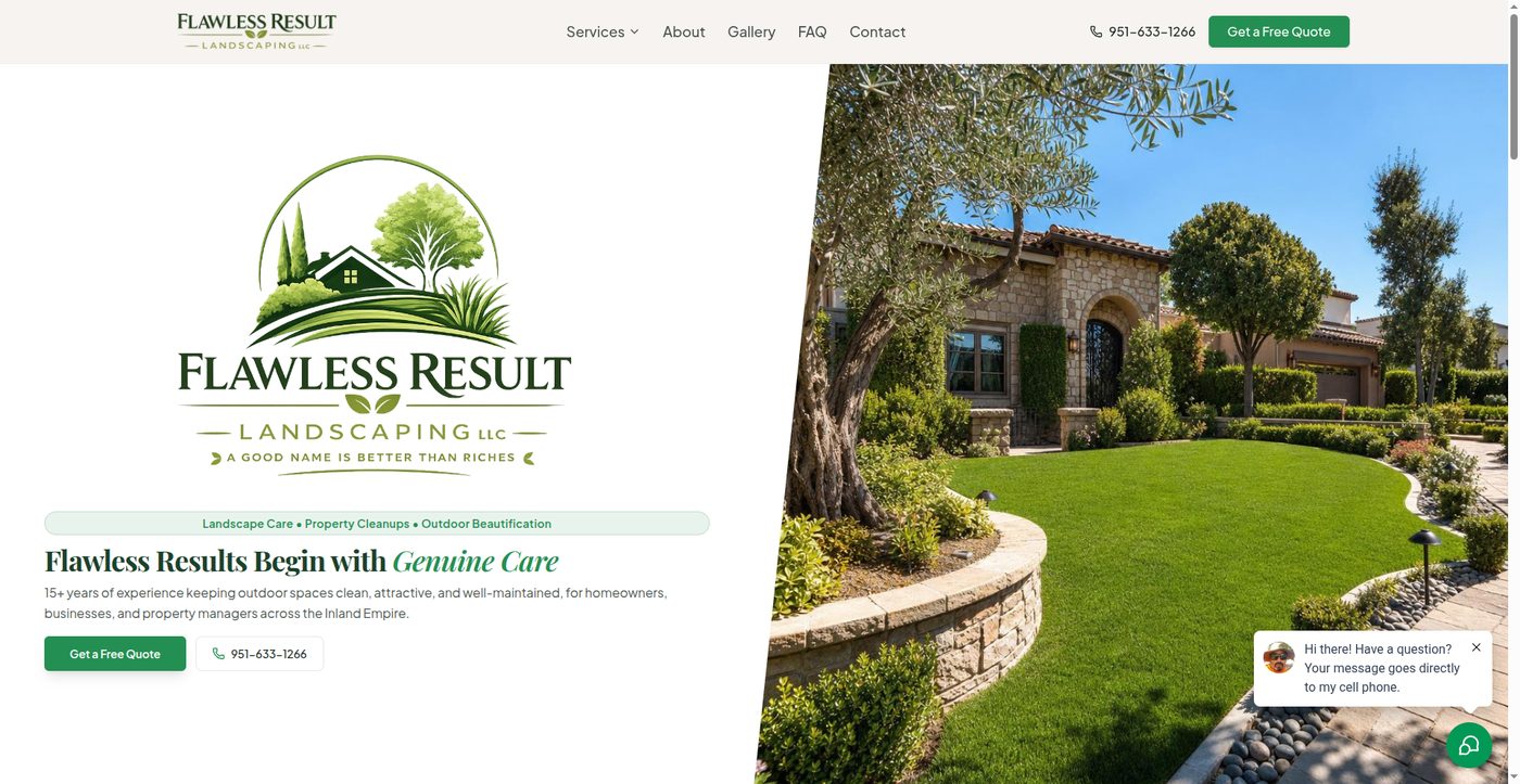 Flawless Result old website